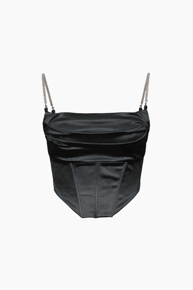 Y2K Satin Draped Corset Top: Coquette Aesthetic with Grunge Twist