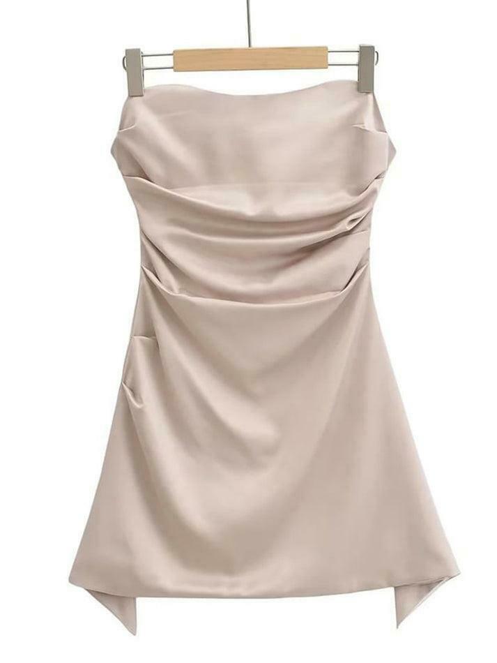 Y2K Satin Mini Dress: Coquette Aesthetic, Grunge Style - Cute Tops,