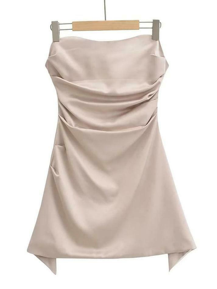 Y2K Satin Mini Dress: Coquette Aesthetic, Grunge Style - Cute Tops,