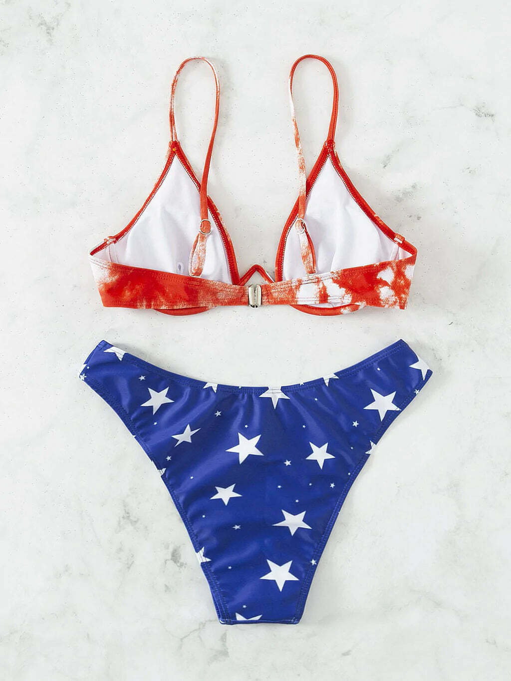 Y2K Star Bikini: Sexy Printed Swimwear - Coquette Aesthetic, Grunge Style, Pastel Goth