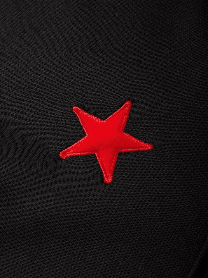 Y2K Star Zip Up Hoodie - Coquette Aesthetic Grunge Style - Vintage Fashion Statement