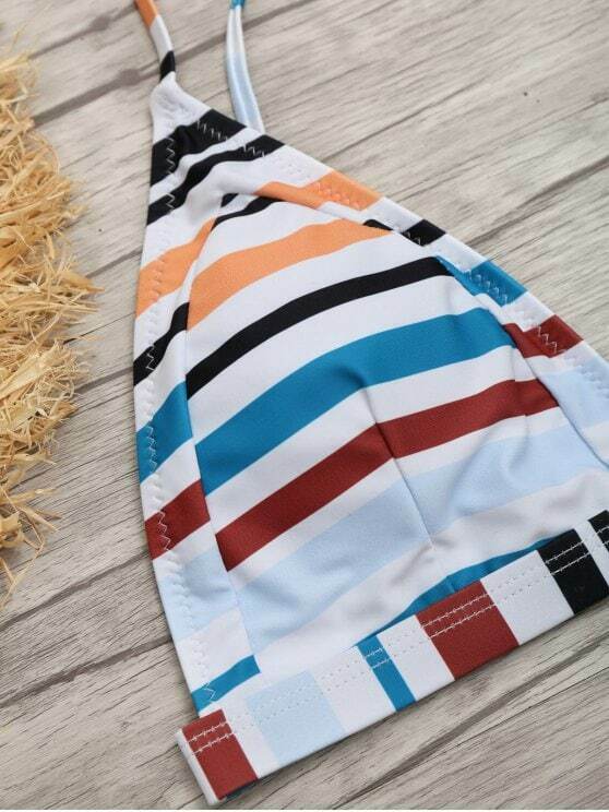 Y2K Striped Cami Swimsuit: Coquette Aesthetic, Grunge Style, Cute Tops, Pastel Goth