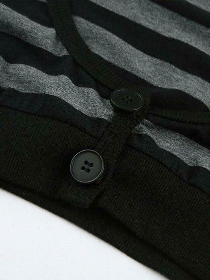 Y2K Striped Knit Top: Coquette Grunge Style, Cute Crop, Pastel Goth, Cargo Skirt, Old Money, Pre