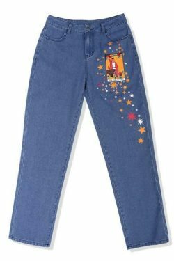 Y2K Sun Tarot Jeans: Coquette Aesthetic Cargo Skirt in Grunge Style with Pastel Goth Vibes