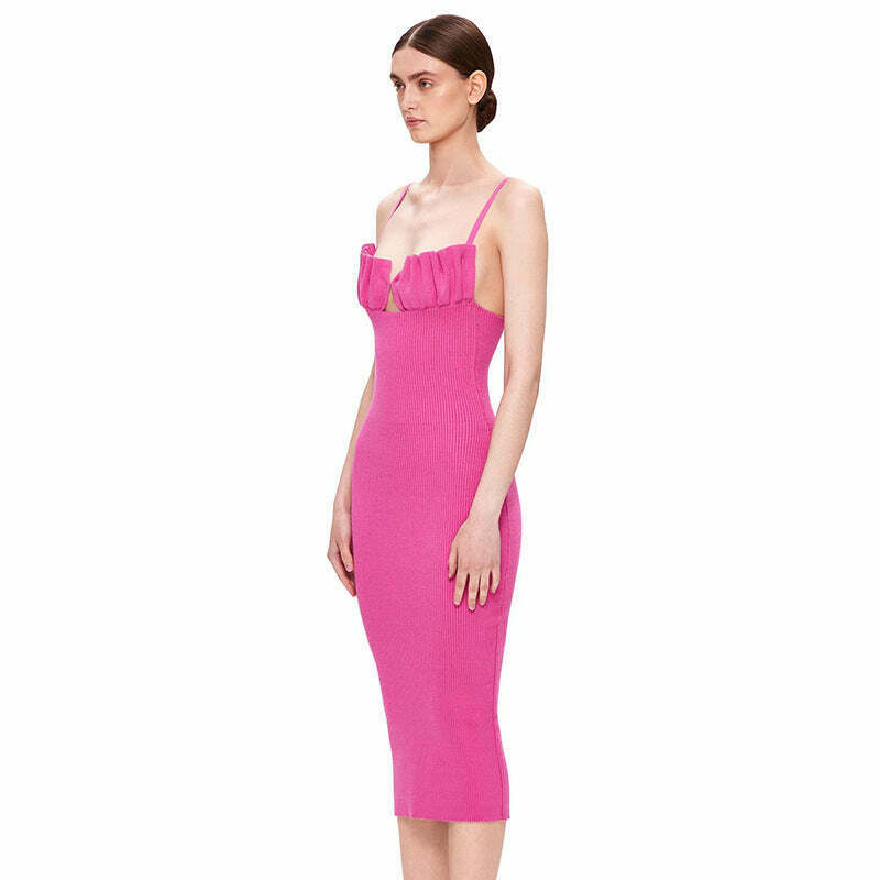 Y2K Suspender Chest Wrap Backless Dress - Coquette Aesthetic Grunge Style Fashion