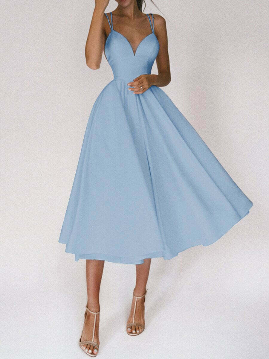 Y2K Suspender Swing Midi Dress - Coquette Aesthetic with Grunge & Pastel Goth Vibes