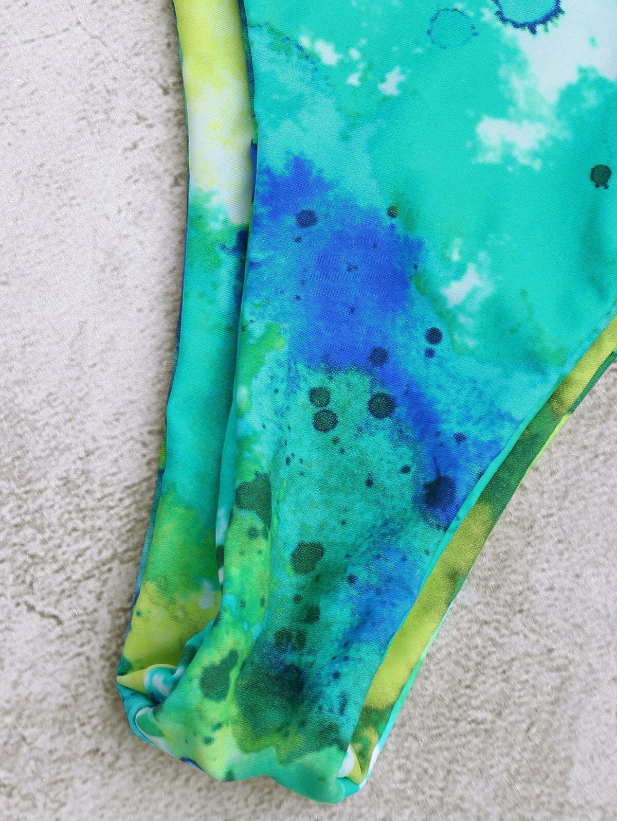 Y2K Tie Dye String Bikini Set for Niche Women Fashion