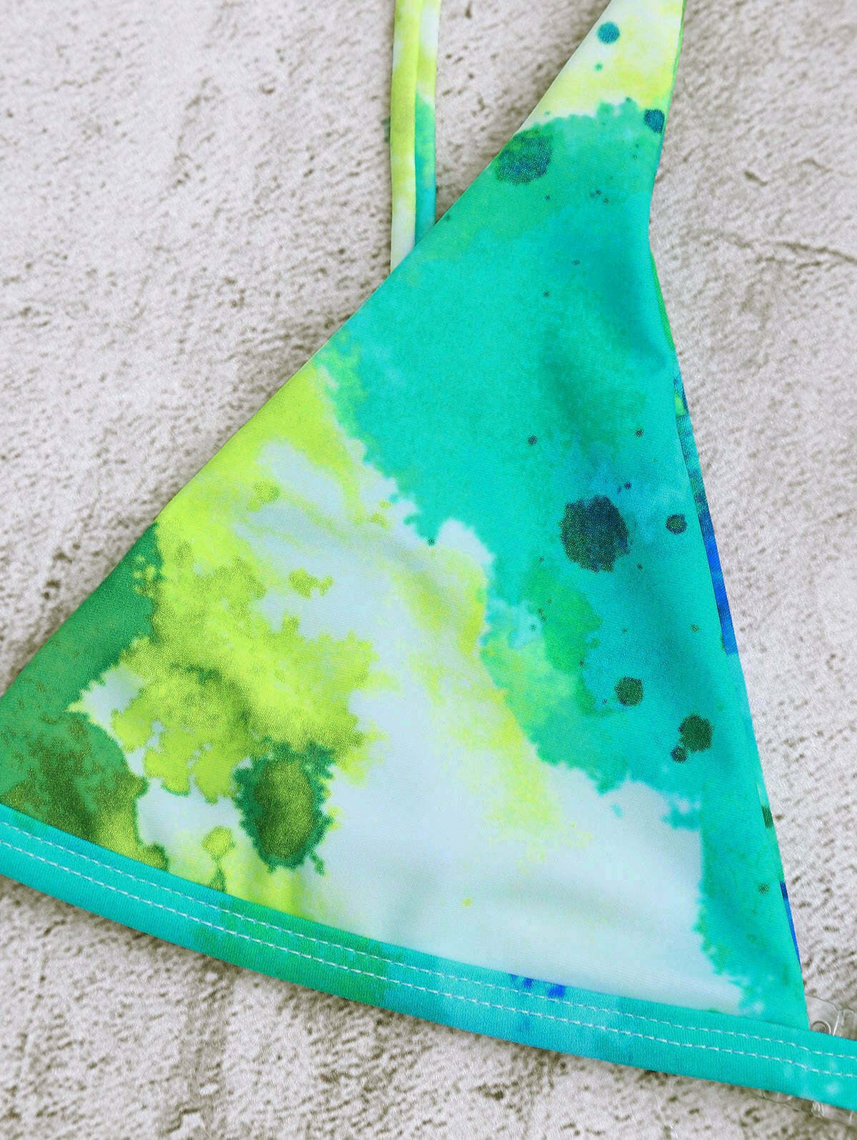 Y2K Tie Dye String Bikini Set for Niche Women Fashion