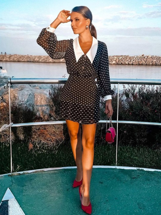Y2K Vintage Polka Dot Dress - Coquette Aesthetic Fashion for Women