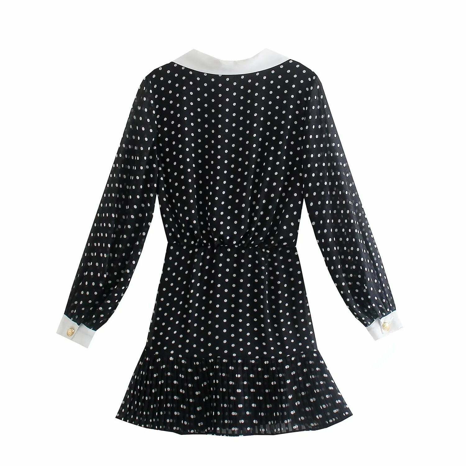 Y2K Vintage Polka Dot Dress - Coquette Aesthetic Fashion for Women
