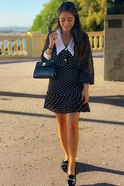 Y2K Vintage Polka Dot Dress - Coquette Aesthetic Fashion for Women