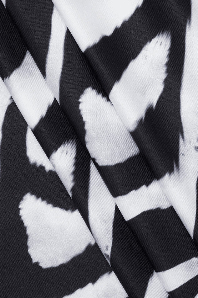 Zebra-Print Coquette Aesthetic Crop Top & Cargo Skirt Set