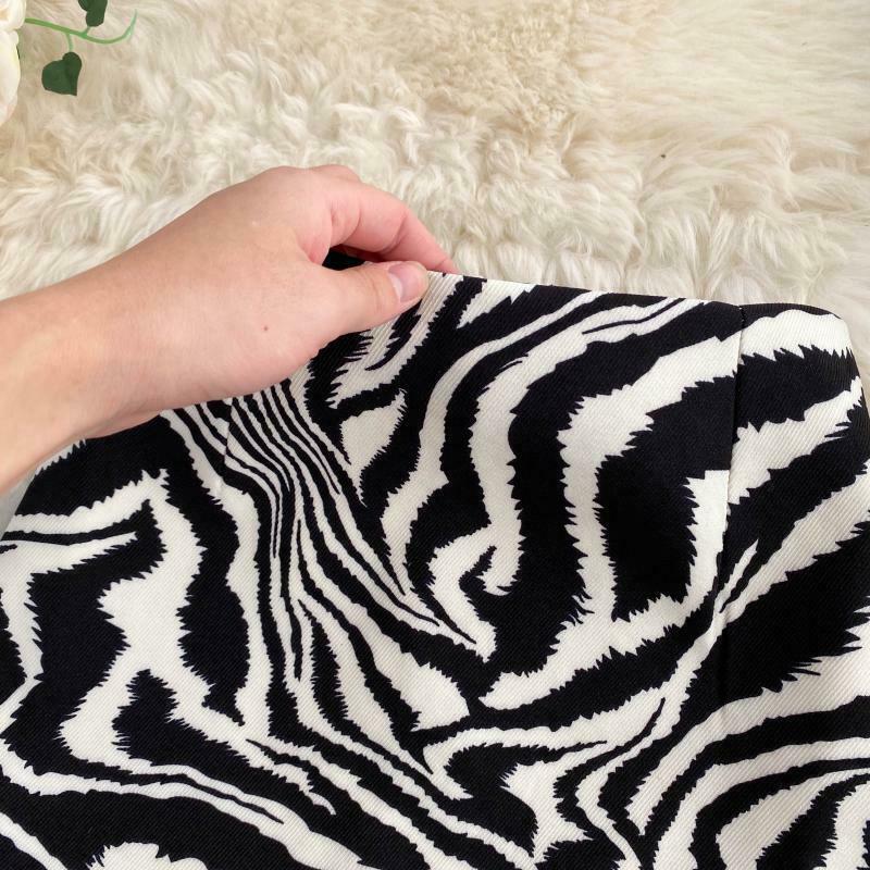 Zebra Print Mini Skirt - Y2K Fashion Statement with Coquette Aesthetic & Grunge Vibes