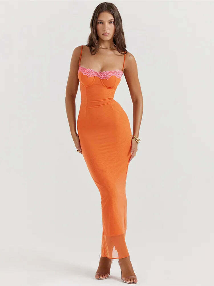 Zestful Zing Lace Detail Dress - Y2K Fashion Statement with Coquette Aesthetic Touch