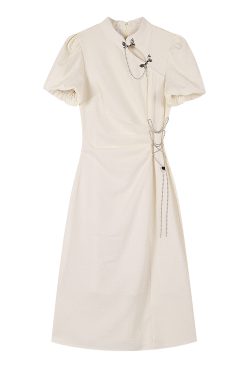 2025 Spring Qipao Dress for Women, National Style Chinese Dress, Young Women's Summer Fashion, Elegant Asian-Inspired Design