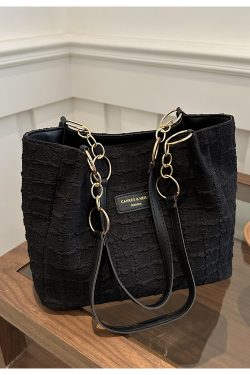 2025 Summer Minimalist High-End Large Handbag for Women - Versatile Shoulder Tote Bag with Spacious Capacity for Commuting