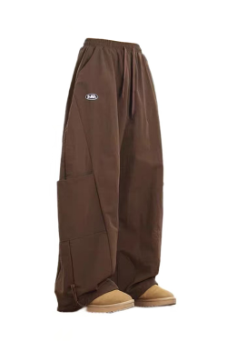 2025 Women's American Casual Cargo Pants, Loose Straight Wide-Leg Hip-Hop Style, Street Dance Fashion