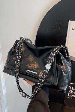 2025 Women's Casual Chain Tote Bag - Large Capacity Underarm Shoulder Crossbody Bag for Everyday Fashion