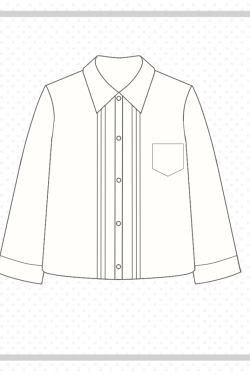 Accordion Pleated Long Sleeve & Short Sleeve JK Shirt Set - Basic Student Uniform for Women, Spring Autumn College Style