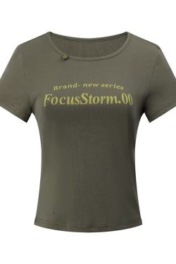 American Retro Summer Short Sleeve T-Shirt for Women - Flattering Slim Fit, Petite Style, 