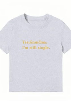 American Style Vintage Slim-Fit Cropped T-Shirt for Women - Summer Slogan Printed Short Sleeves