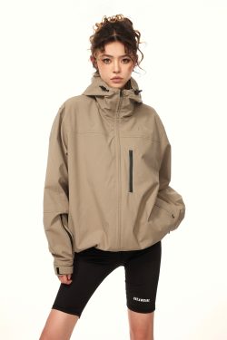 American Vintage Outdoor Windproof Soft Shell Jacket for Women - Casual Spring & Autumn Coat, 2025 Fashion