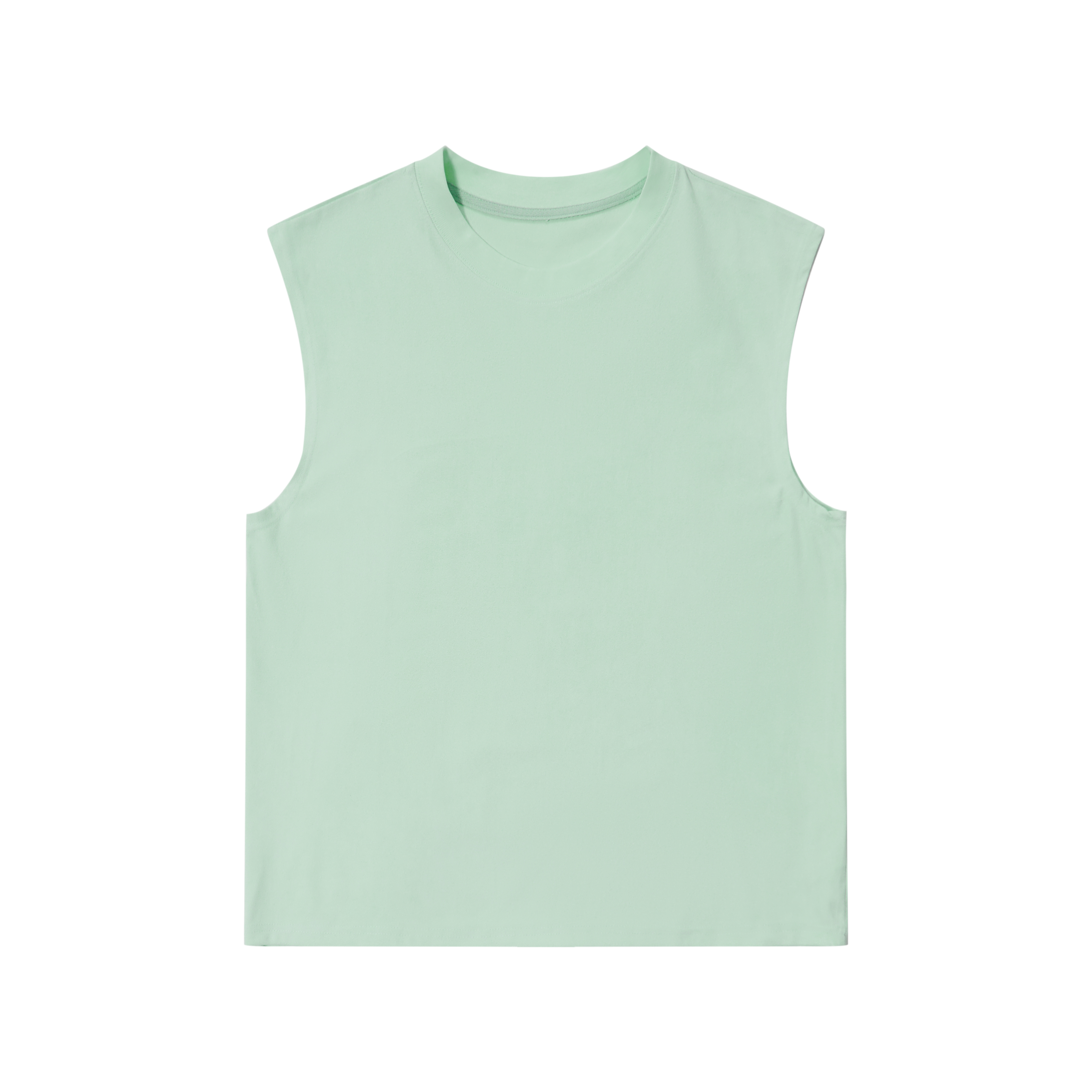 Black Oversized Sleeveless Tank Top for Women - Casual American Style with 'Sit and Eat Until the Mountains Are Empty' Graphic