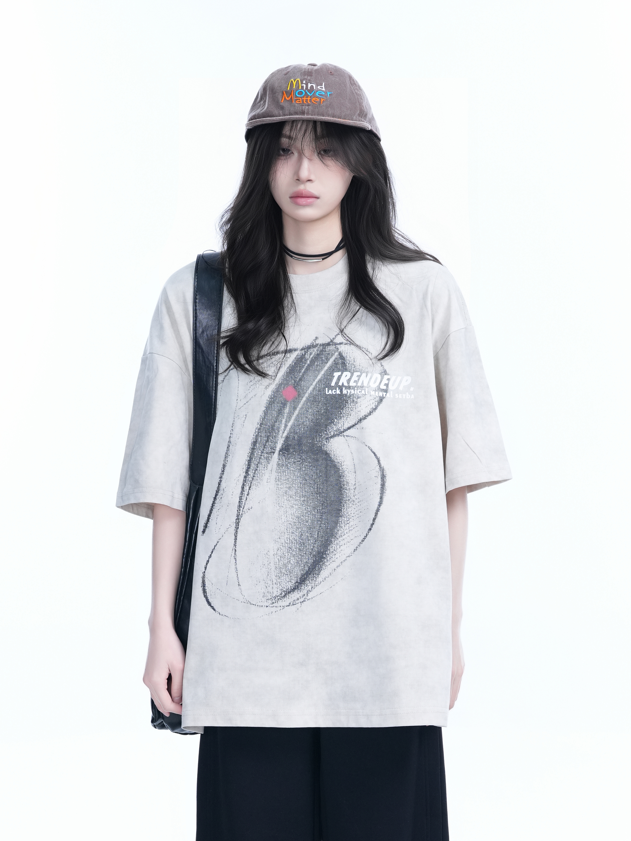 Black Tie-Dye Short Sleeve T-Shirt for Women - American Street Style, Loose Fit, Hip-Hop Inspired, Trendy Casual Wear