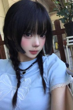Blue Off-Shoulder Short Sleeve Summer T-Shirt for Women with Bow Lace, Slim Fit Flattering Sweet & Spicy Jazz Top