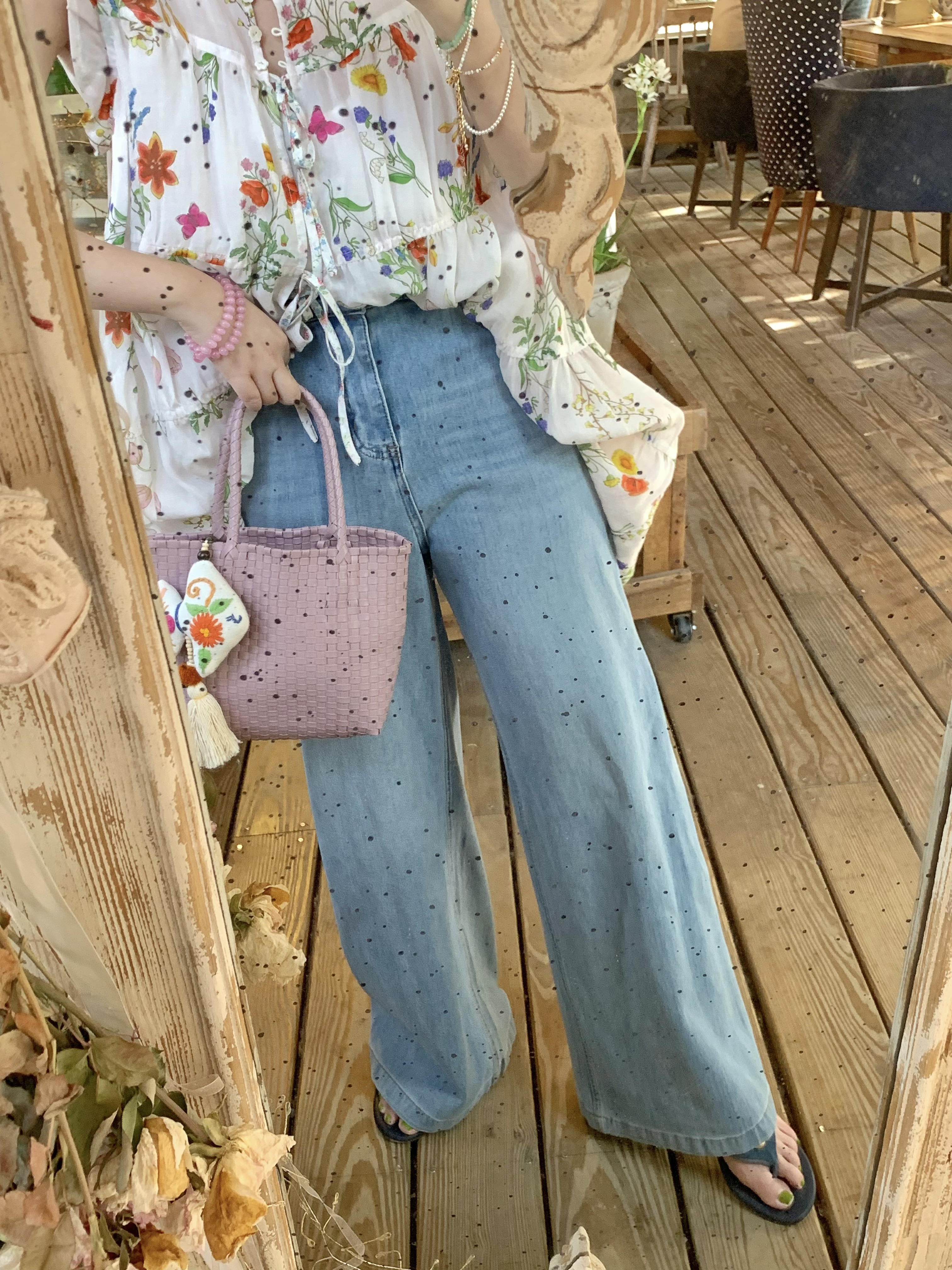 Blue Tide Vintage Retro Washed High-Waisted Jeans for Women - Summer Loose Wide-Leg Long Pants, Y2K Style, 90s Inspired Fashion