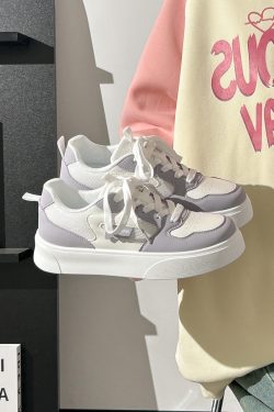 Breathable Mesh Flat Shoes for Women - Trendy Purple Taro Sports Sneakers for Summer 2025, Niche Style