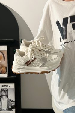 Breathable Summer Mesh Dad Shoes for Women - Soft-Soled Casual Sports Sneakers, Versatile Little White Shoes