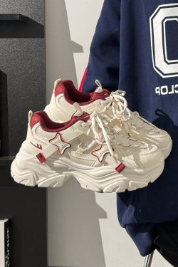 Breathable Thick-Soled Dad Shoes for Women, Original Mesh Design, Stylish Niche Sports Footwear, Summer 2025 Trend