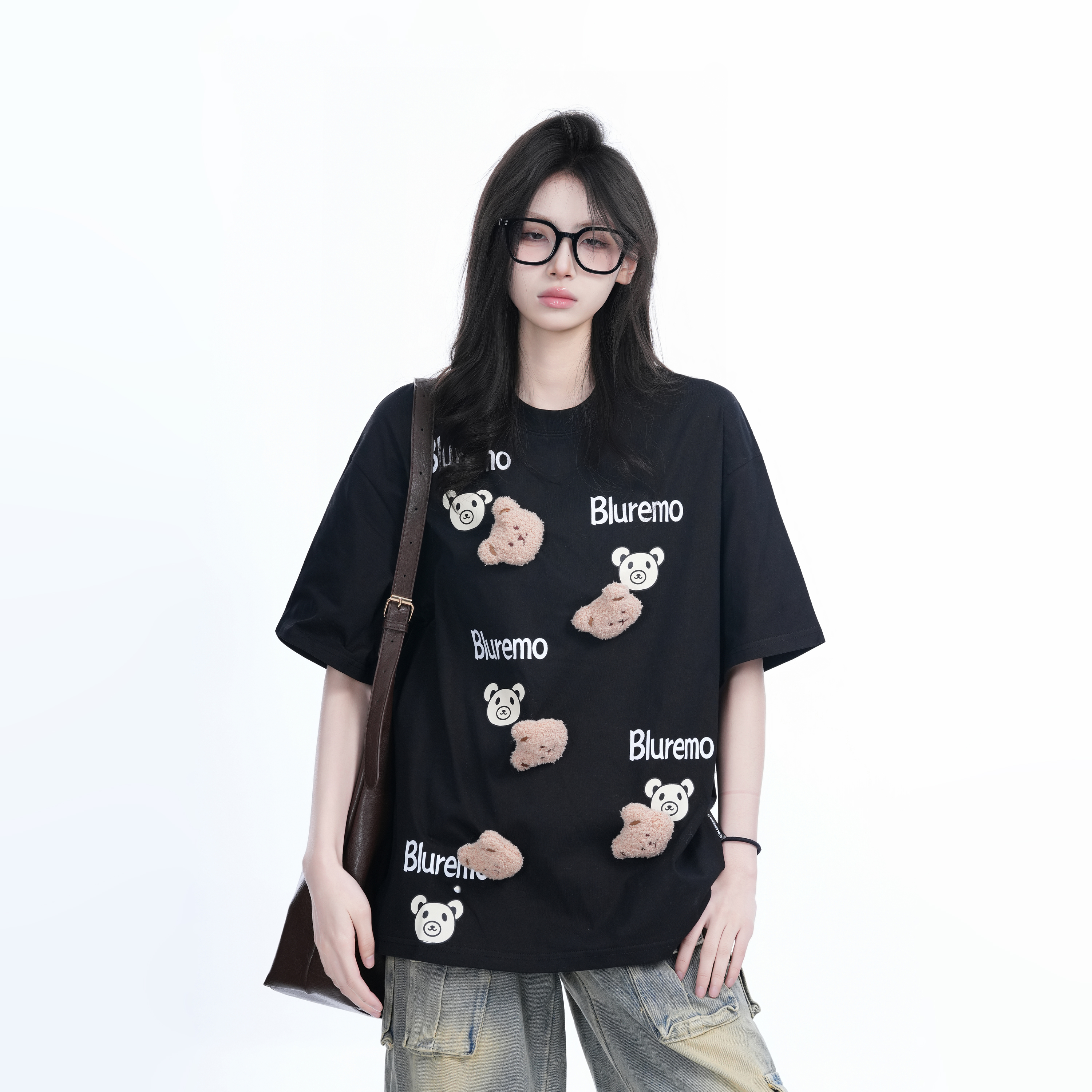 Cartoon Graphic Pink Short Sleeve T-Shirt for Women - Fun Summer Design, Loose Fit, Casual Style