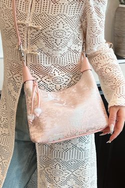 Chinese Style Handheld Embroidery Underarm Bag - High-End Women's Crossbody Bag with National Wind Design