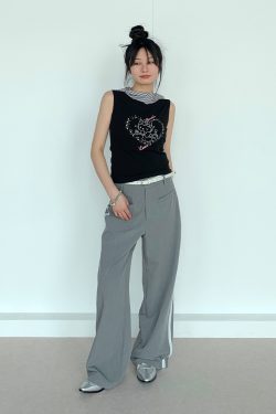 Cool Girl Summer Hooded Sleeveless Vest - Casual Printed Tee Top for Y2K Style