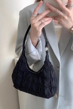Cream Puff Cloud Ruffled Bag - 2023 Fashion Tote Shoulder Dumpling Style for Girls, Sweet and Cool Underarm Bag