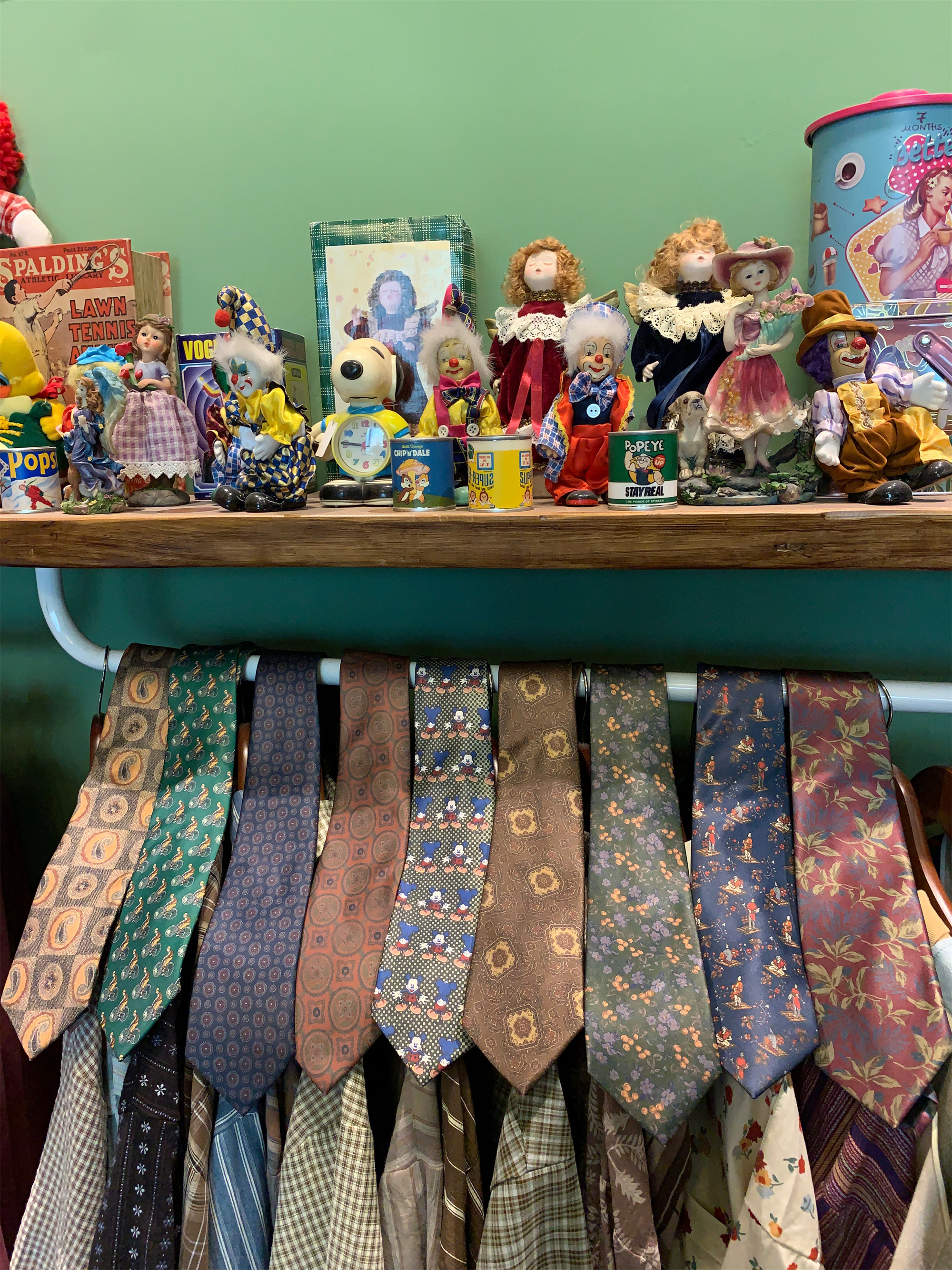 Handmade Vintage Japanese Retro Wide Bow Tie with Trendy Cartoon Print - Versatile Korean Style Fashion Accessory