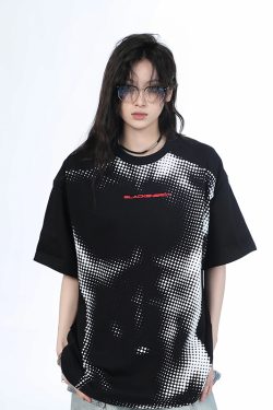 Heavy-Duty American-Style Gray Short Sleeve T-Shirt for Women - 