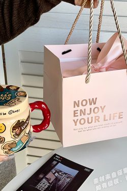 High-Value Small Dog Mug with Lid and Spoon for Office, Cute Water Cup, Oatmeal Breakfast Mug, Pet Lover Gift