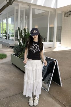 Hollow Lace Long Skirt - Elegant Cake Skirt for Women, Perfect for 90s Style and Special Occasions, Limited Time Discount