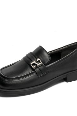 Italian-Style Soft-Soled Casual Loafers for Spring & Autumn - 2.5 cm Flat Non-Fatigue Shoes