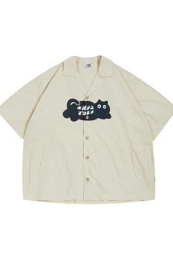 Japanese Retro Men's Short Sleeve 