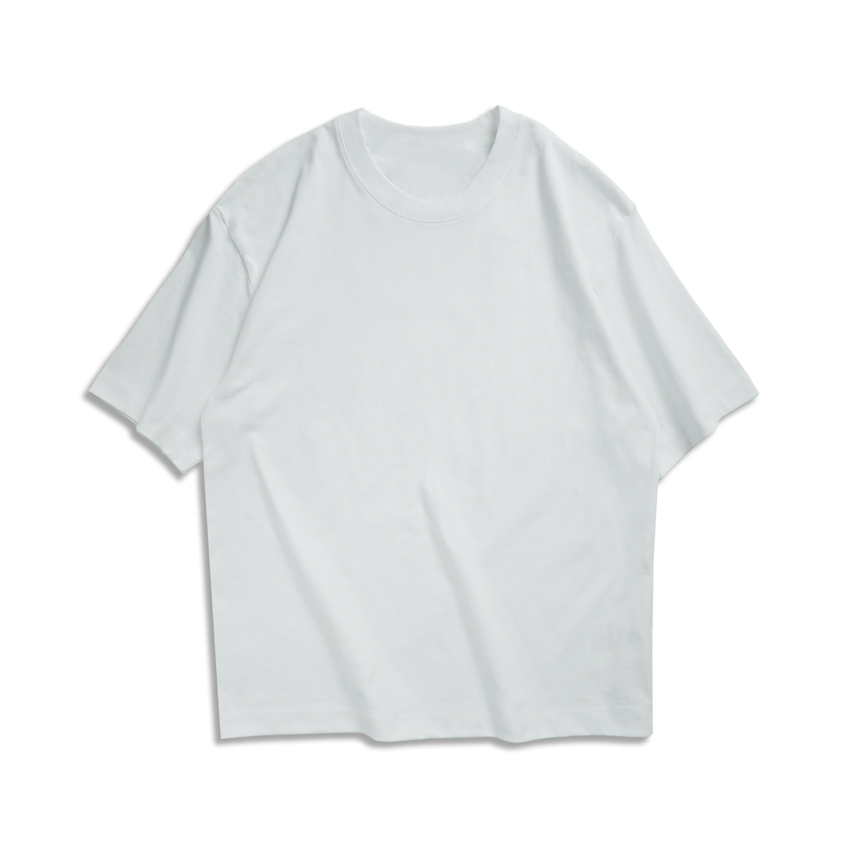 Japanese-Style Heavyweight 260g Loose Short-Sleeve T-Shirt for Men and Women - Summer City Boy Casual College Tee