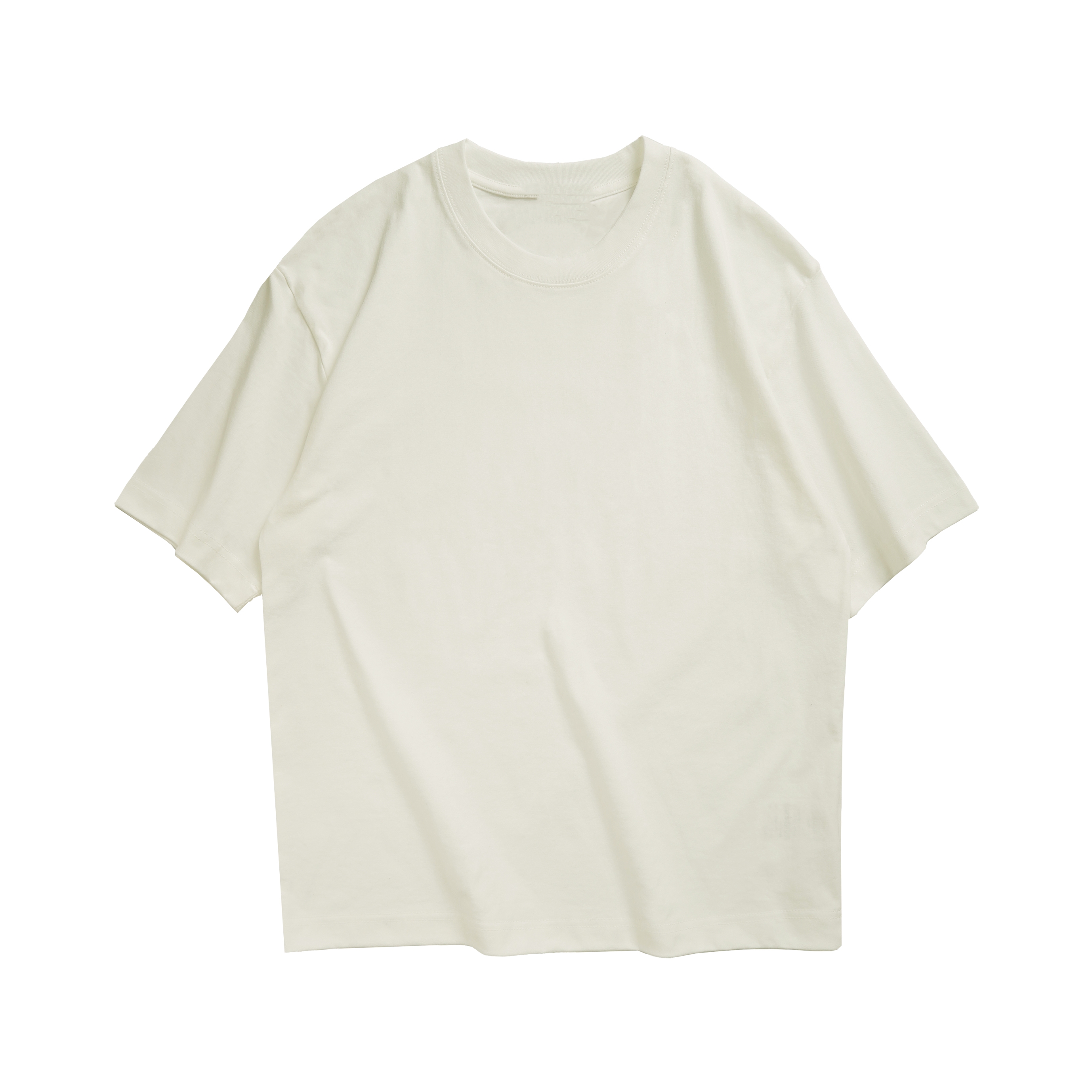 Japanese-Style Heavyweight 260g Loose Short-Sleeve T-Shirt for Men and Women - Summer City Boy Casual College Tee
