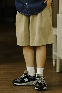 Japanese-Style Loose Fit Men's Work Shorts - Versatile Summer Casual Five-Point Pants