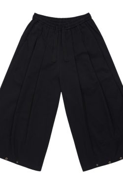 Japanese-Style Loose Straight Retro Work Pants for Men - City Boy Cropped Wide-Leg Trendy Trousers