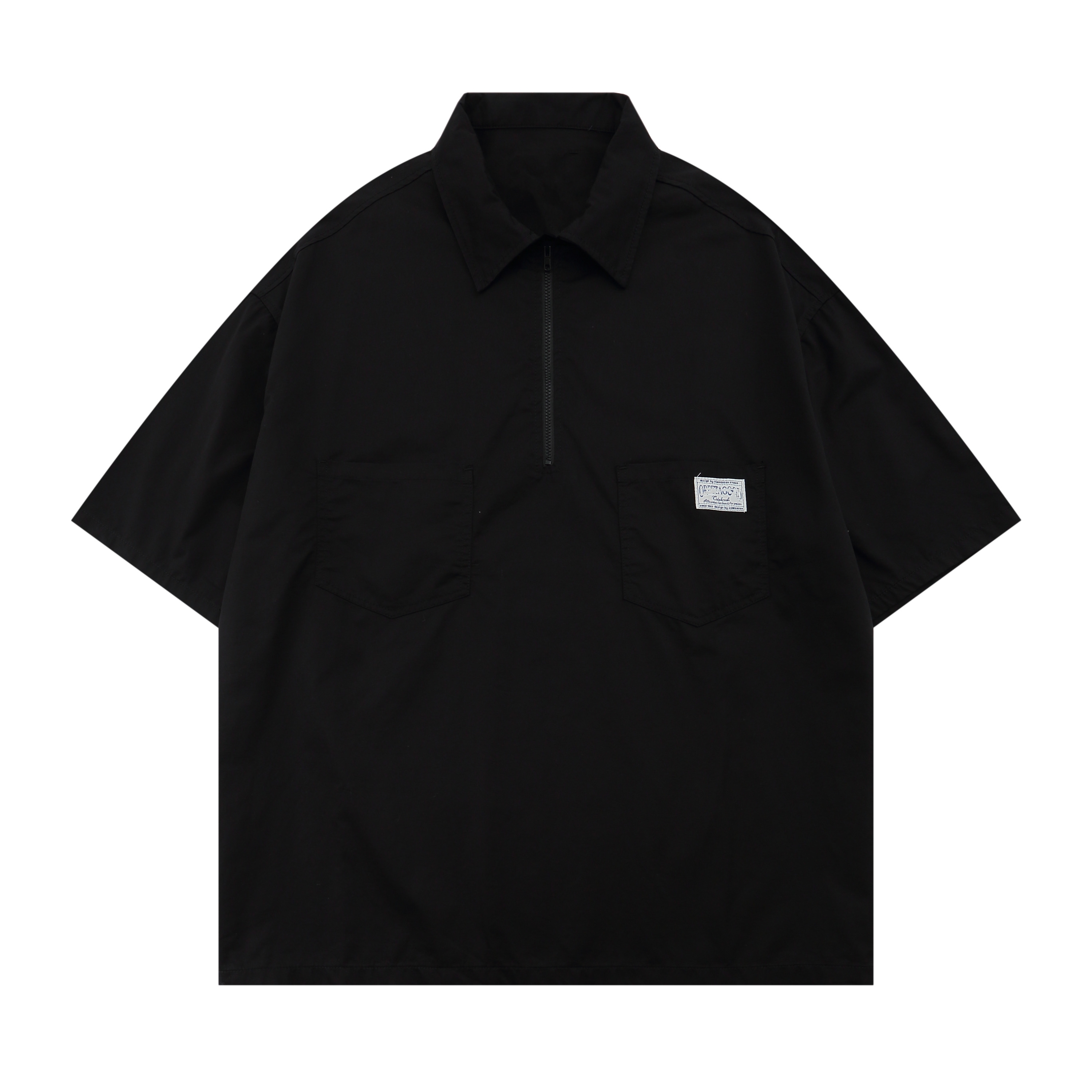 Japanese-Style Retro Summer Short-Sleeve Unisex Polo Shirt - Loose Fit City Boy Half-Sleeve Top