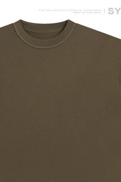 Japanese-Style Small Collar Short-Sleeve T-Shirt for Men - Casual Retro Tee with Hole Design, Loose Fit for Y2K and 90s Vibes