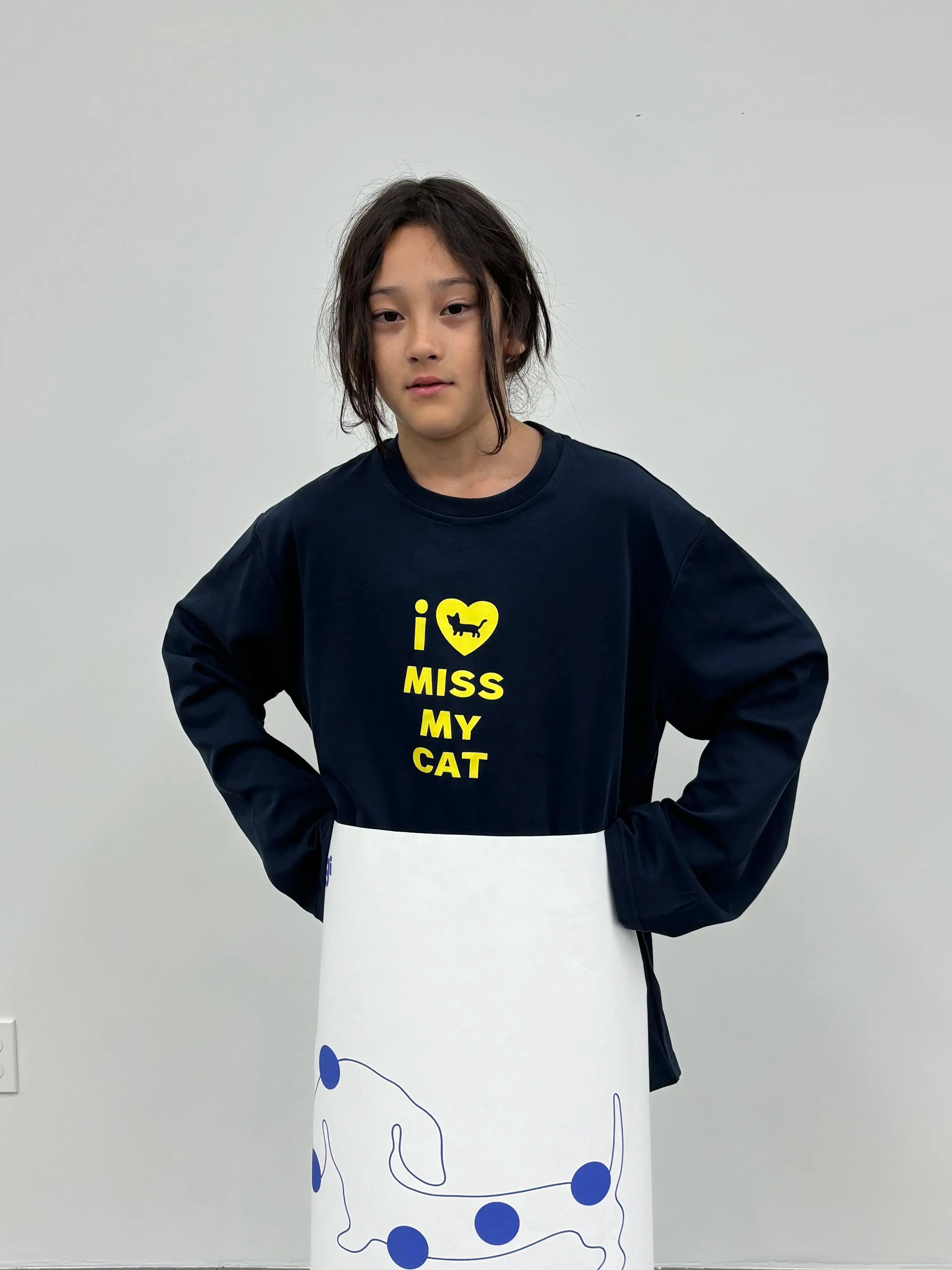 Korean Style Casual Printed Long Sleeve T-Shirt for Pets - Age-Reducing Design, Versatile Pure Cotton for Autumn and Winter